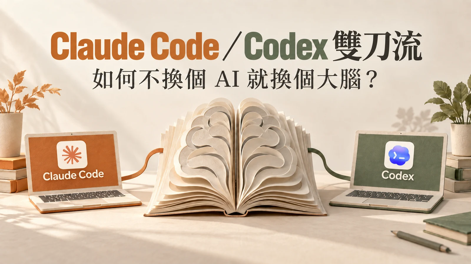 Claude Code／Codex 雙刀流，如何不換個 AI 就換個大腦？