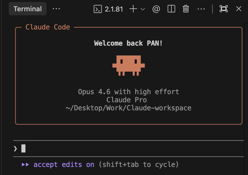 Claude Code 歡迎畫面