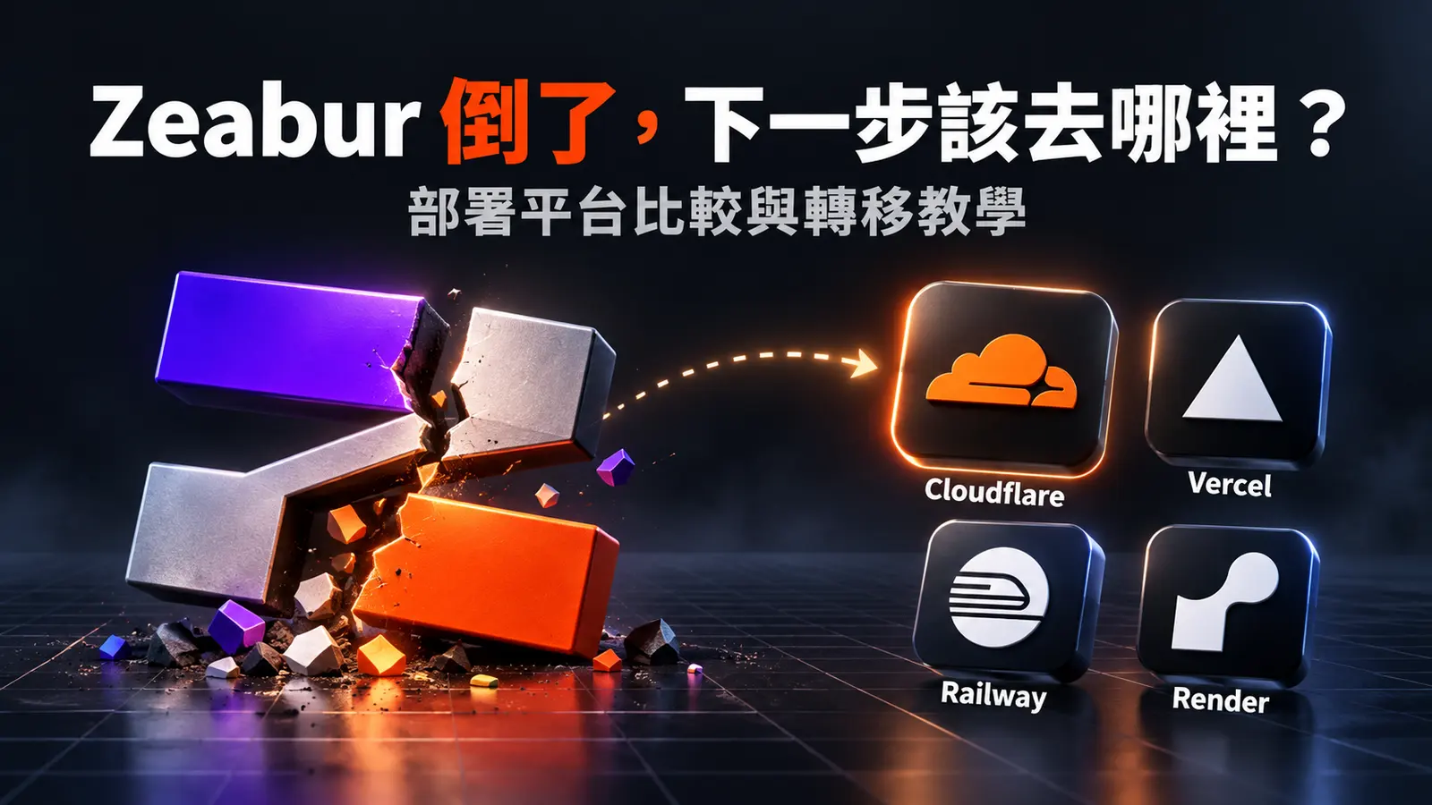 Zeabur 倒了，下一步該去哪裡？部署平台比較與轉移教學